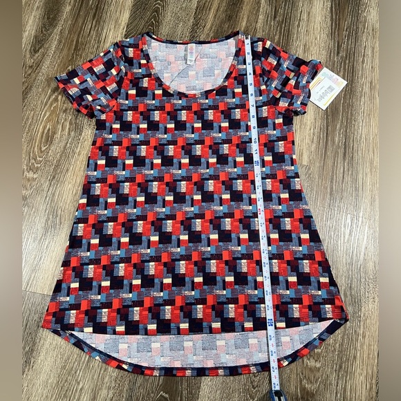 NWT Lularoe Classic T Red/Blue Shirt, Sz:XS - Picture 4 of 4